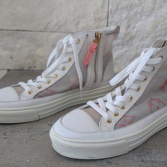 Louis Vuitton Mesh High Top Sneaker, European Size 38 - Picture 2 of 9